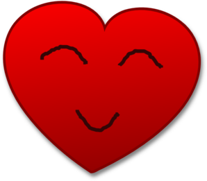 Smile heart clip art at vector clip art