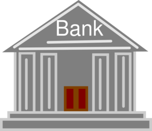 Bank icon clip art at vector clip art