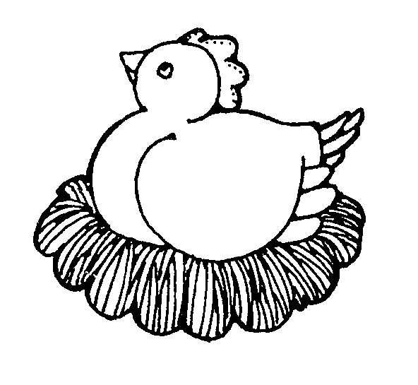 Hen clipart black and white clipart