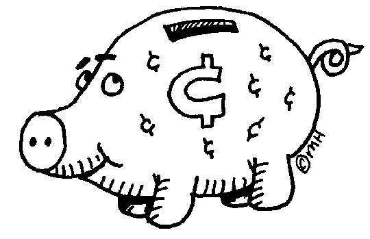 Piggy bank clip art clipart