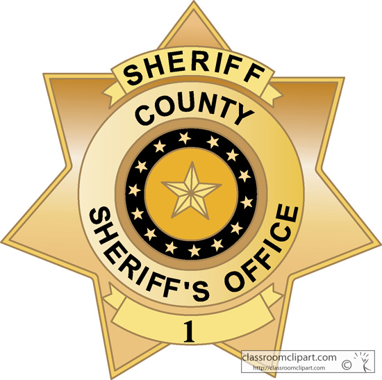 Badges county sheriff badge 3 classroom clipart