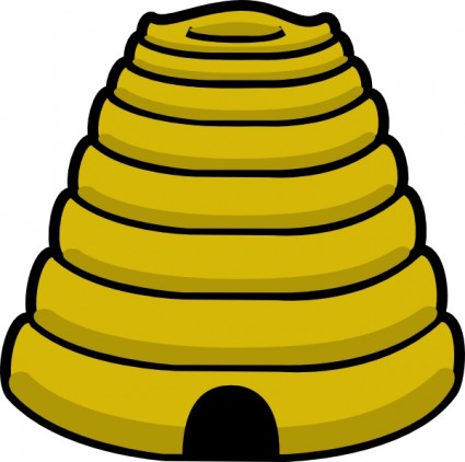 Beehive bee hive clip art free vector in open office drawing svg svg