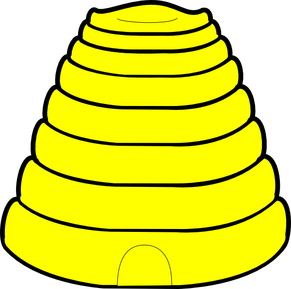 Beehive clipart 3