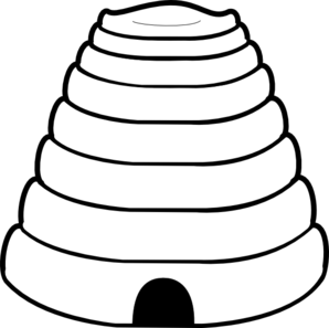 Beehive clipart black and white free clipart images