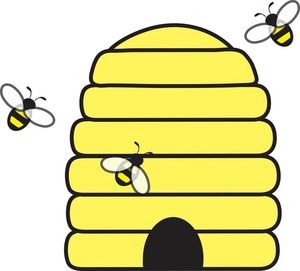 Beehive clipart with bees beehive classroom