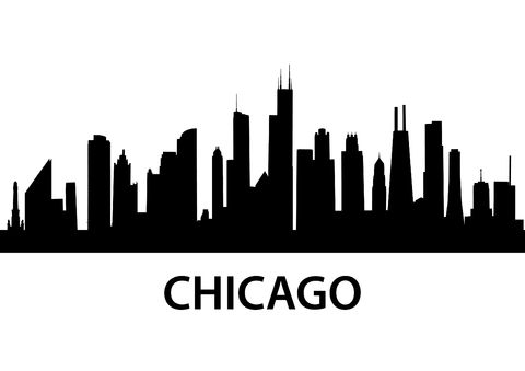 Cityscape gallery for chicago skyline clip art free
