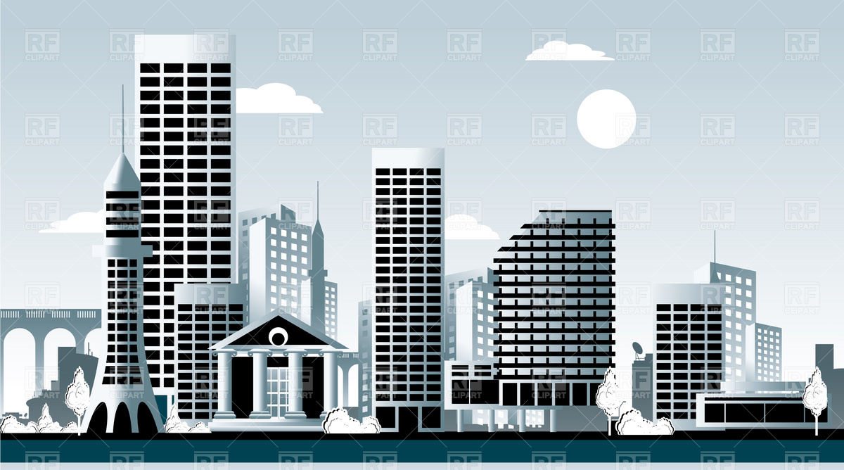 Cityscape gallery for downtown clip art free