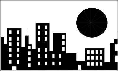 Cityscape skyline printable on city skylines superhero backdrop clip art
