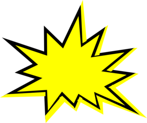 Flash free starburst blank clip art at vector clip art