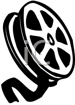 Movie reel clip art black and white 1 4 9 0 black and white film reel clipart image