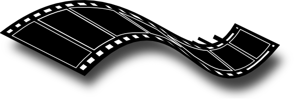 Movie reel horizontal film reel clip art at vector clip art