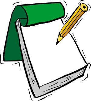 Notepad daily schedule clipart free clipart images
