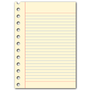 Notepad pages clipart