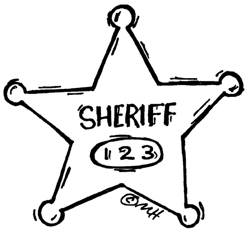 Sheriff badge clip art