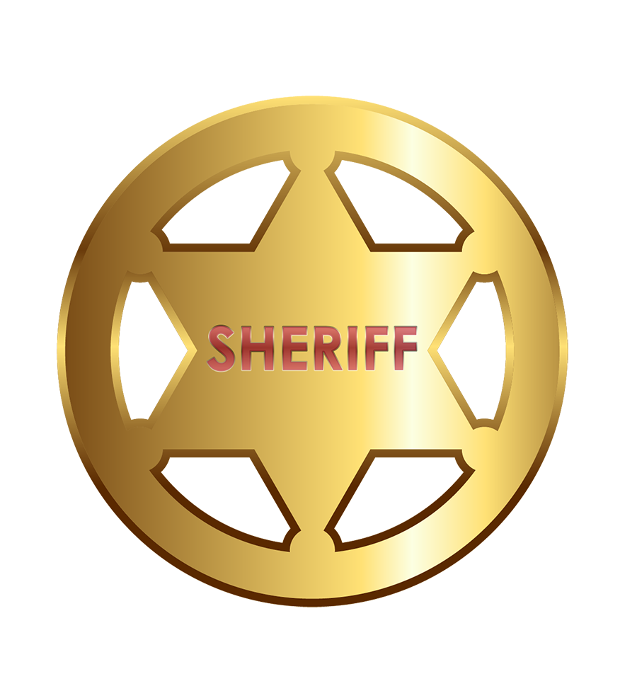 Sheriff badge cowboy badge picture template clipart