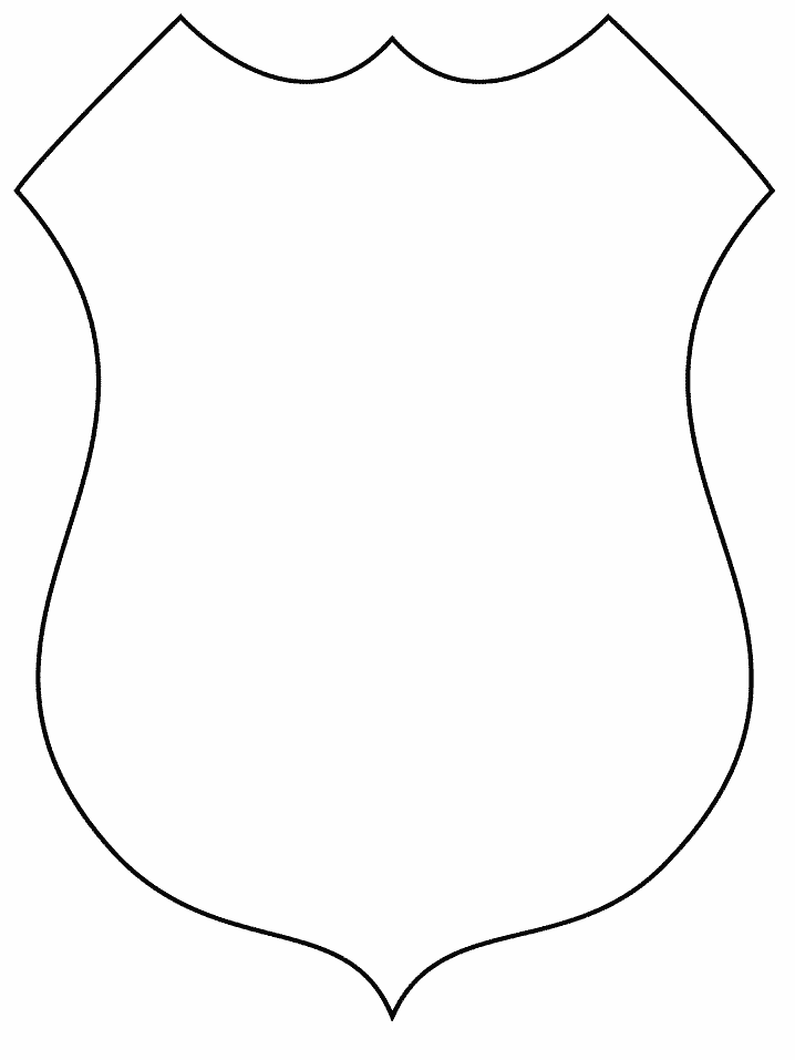 Sheriff badge gallery for blank police badge outline clipart 2
