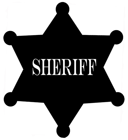 Sheriff badge gallery for free western silhouette clip art