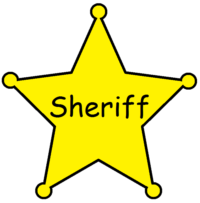 Sheriff badge western star clip art free clipart images