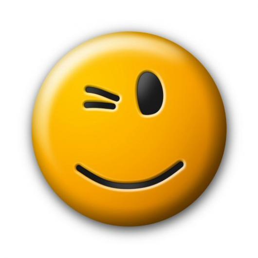 Smiley face wink smile free clipart images