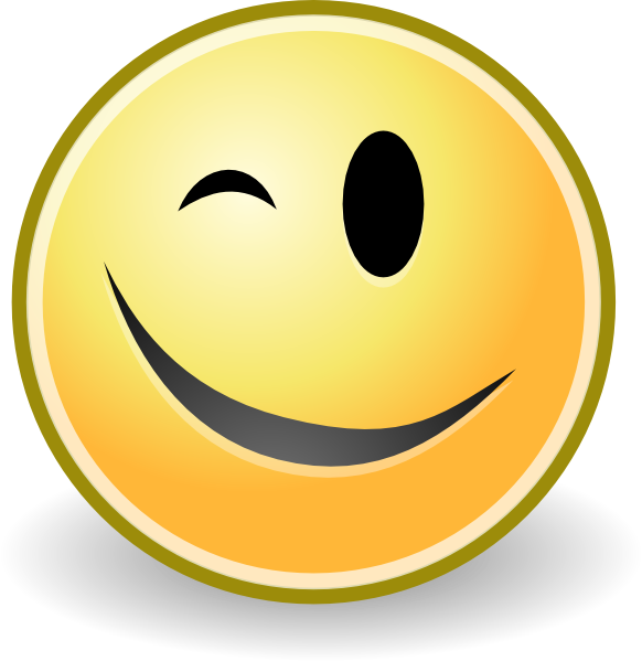 Smiley face wink thumbs up free clipart images