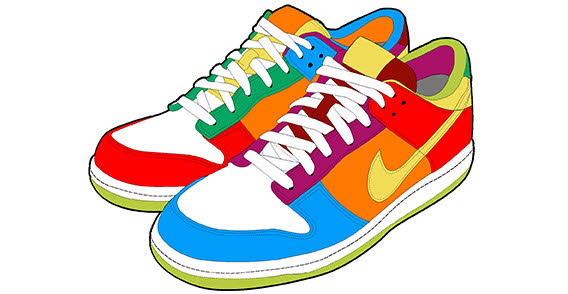 Sneaker running shoes clipart free clipart images