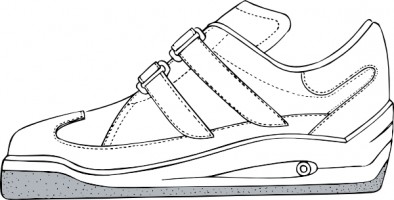 Sneaker shoe outline clip art free vector for free download about