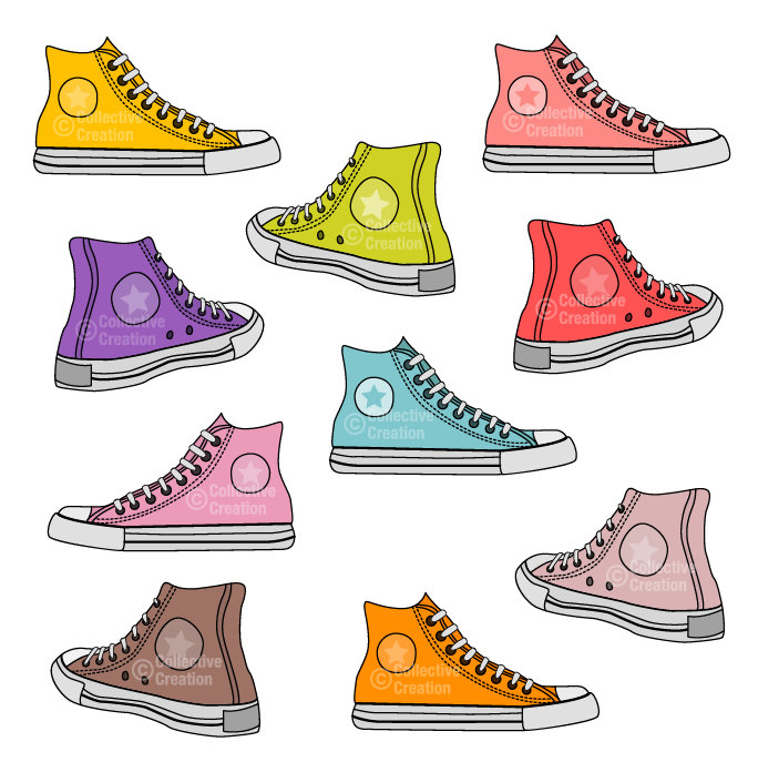 Sneakers cliparts