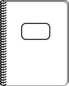 White notepad clip art at vector clip art