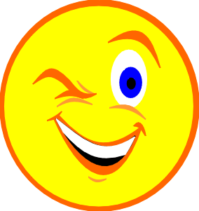 Winking smiley face clip art free clipart images 2