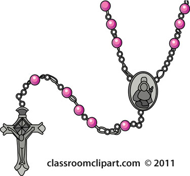 Catholic rosary bead clipart