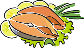 Cooked salmon clipart free clipart images