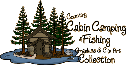 Country cabin camping  clip art