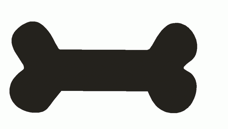 Dog bone border clip art free clipart images