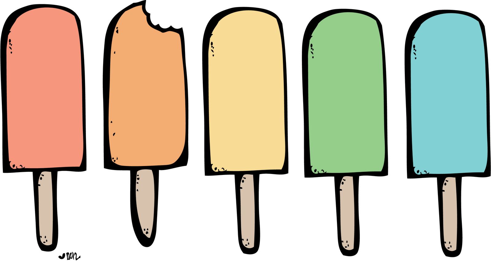 Free coloring pages of popsicle clip art