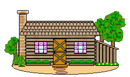 Houses and buildings log cabins clip art