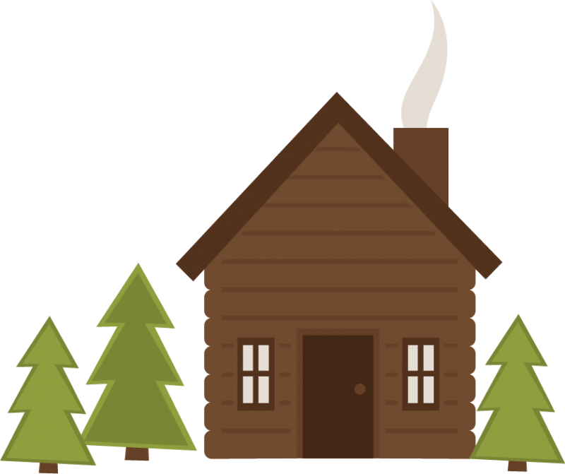 Large cabin clipart