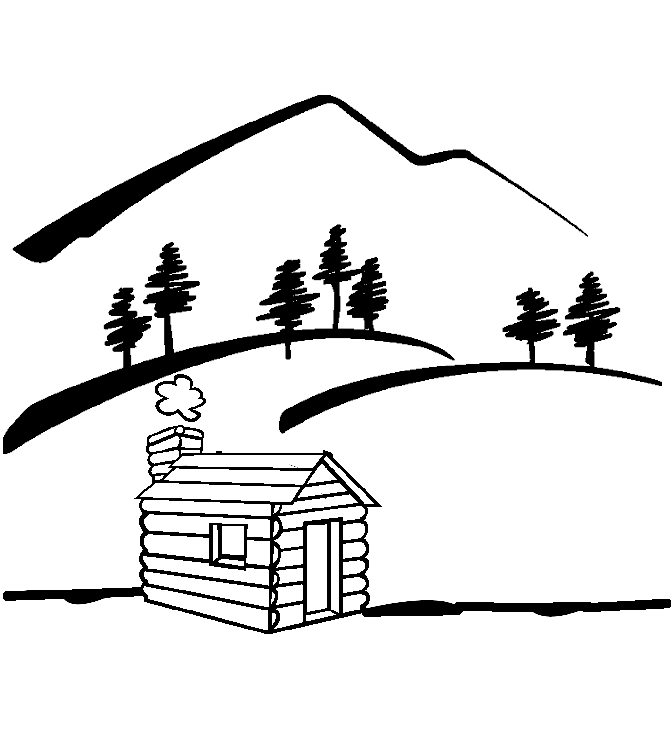 Log cabin clip art viewing free clipart images