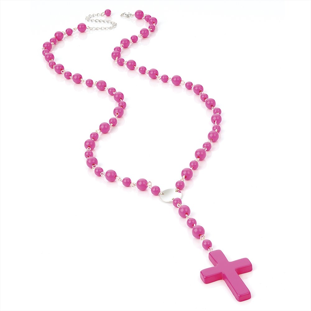 Pink rosary clipart