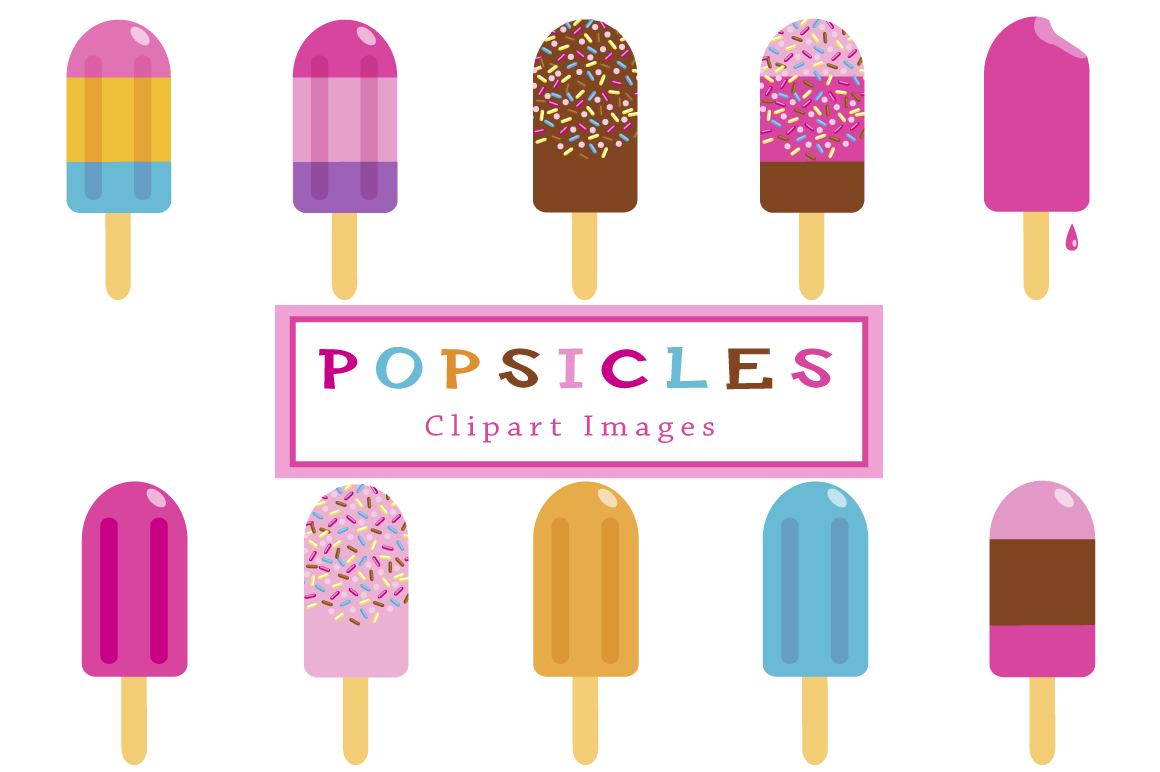 Popsicle clip art products creative market
