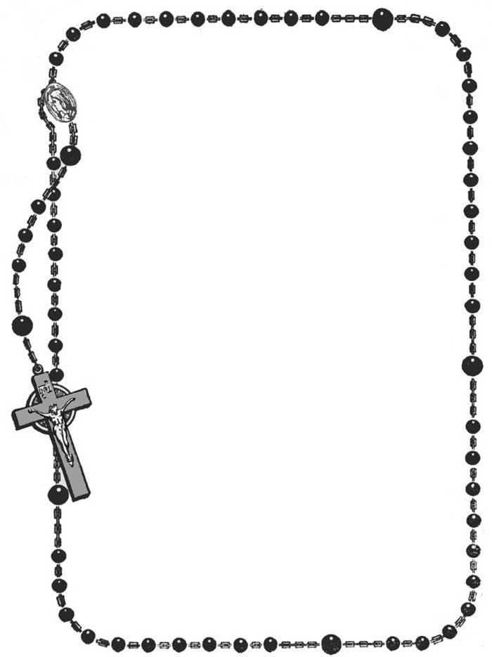 Pray the rosary decade clipart