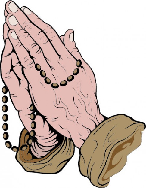 Praying the rosary clipart clipart 2