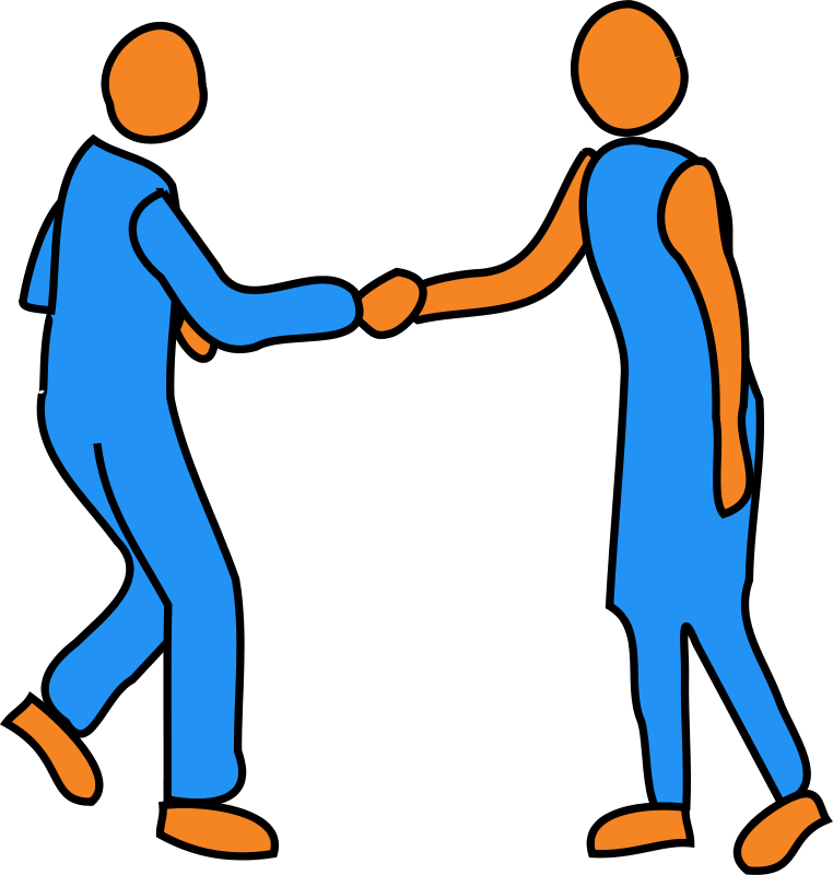 Shaking hands free clipart