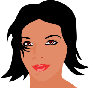 Woman with black hair clip art high quality clip art