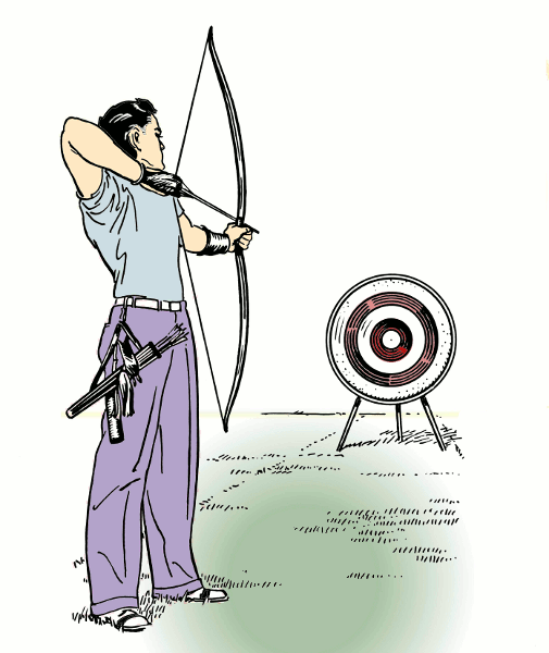 Archery color recreation sports archery archery color html clip art