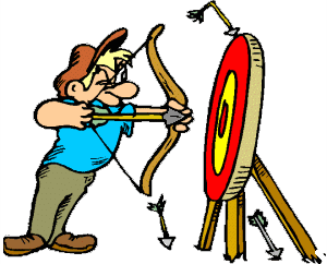 Archery graphics and animated s clipart