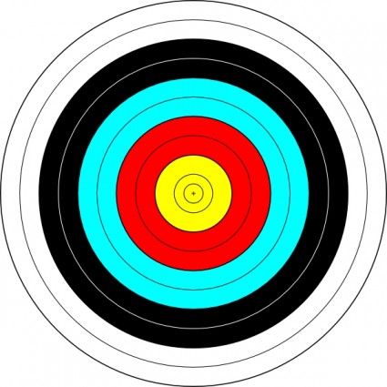 Archery target clip art free vector in open office drawing svg