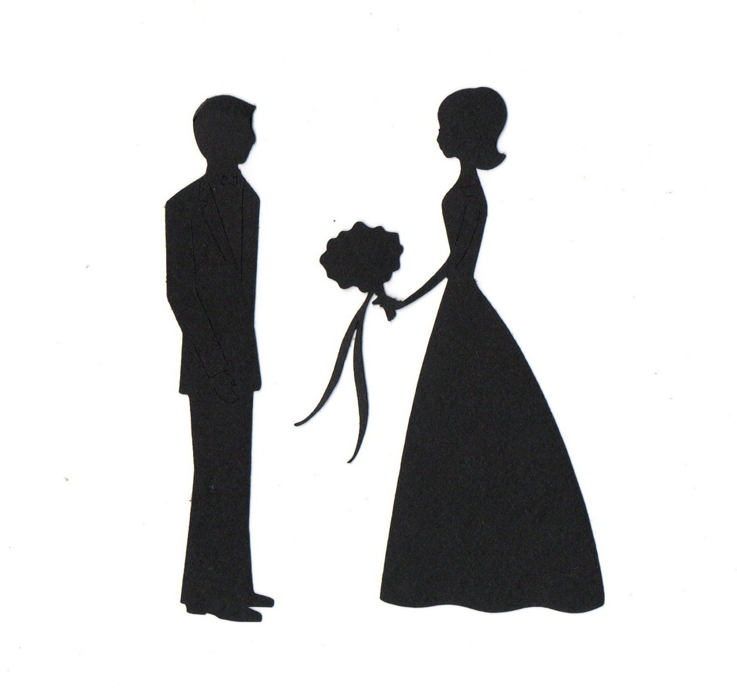 Bride and groom gallery for clip art bride silhouette 2