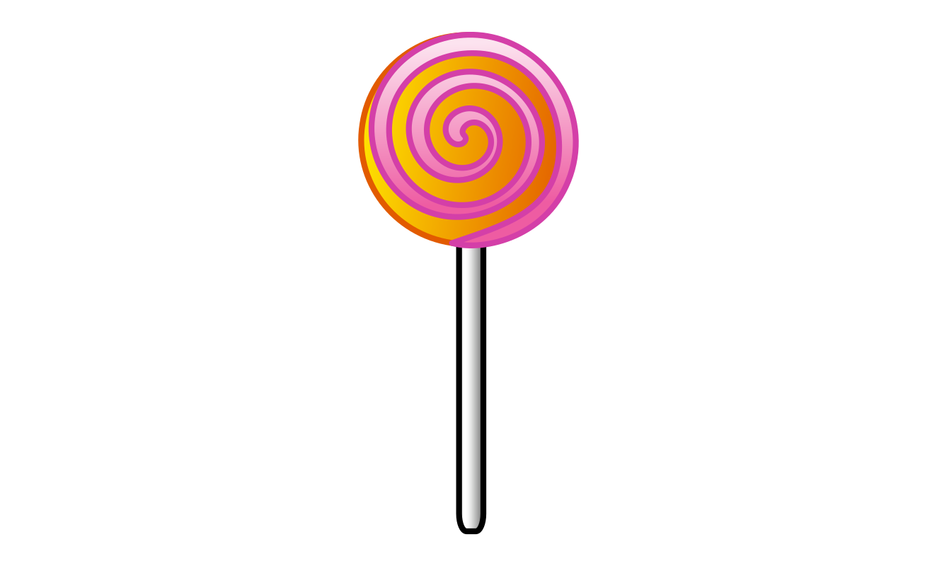 Clipart striped lollipop