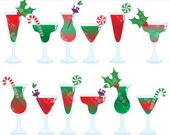 Cocktail gallery for christmas drinks clip art