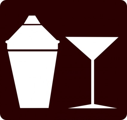 Cocktail icon martini icon clip art free vector in open office